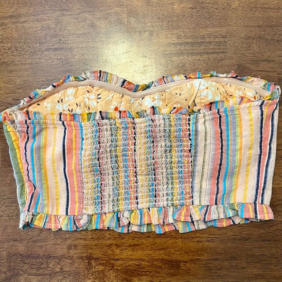 NWT Anthropologie Rainbow Smocked Top - Picture 6 of 10